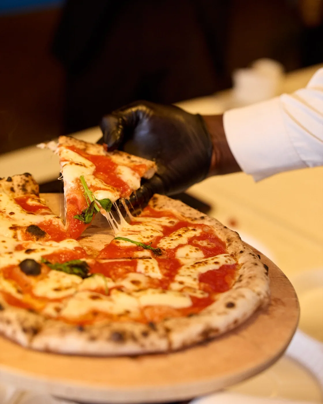 Cheese pull slice